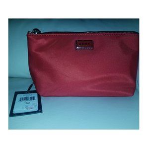 Dkny Gigi Cosmetic Pouch Red - Size Large